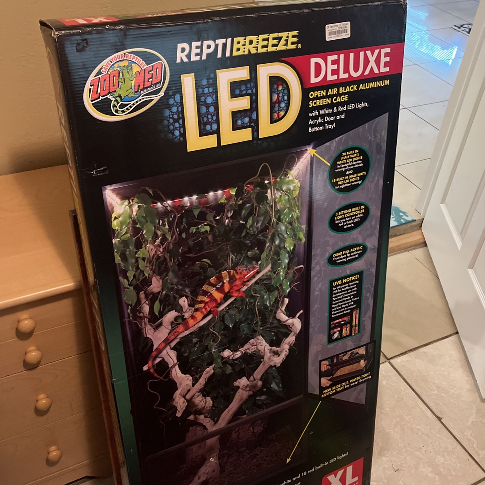 Reptibreeze Open Air Screen Cage Reptile Tank