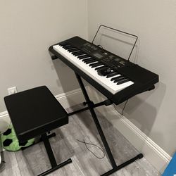Casio Keyboard With Stand And Chair 