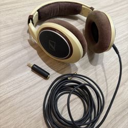 Sennheiser HD 598 Audiophile Headphones – Open-Back, Great Sound, Brown/Cream