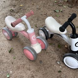 2 Balance Bikes For 1-3 Year Olds. 