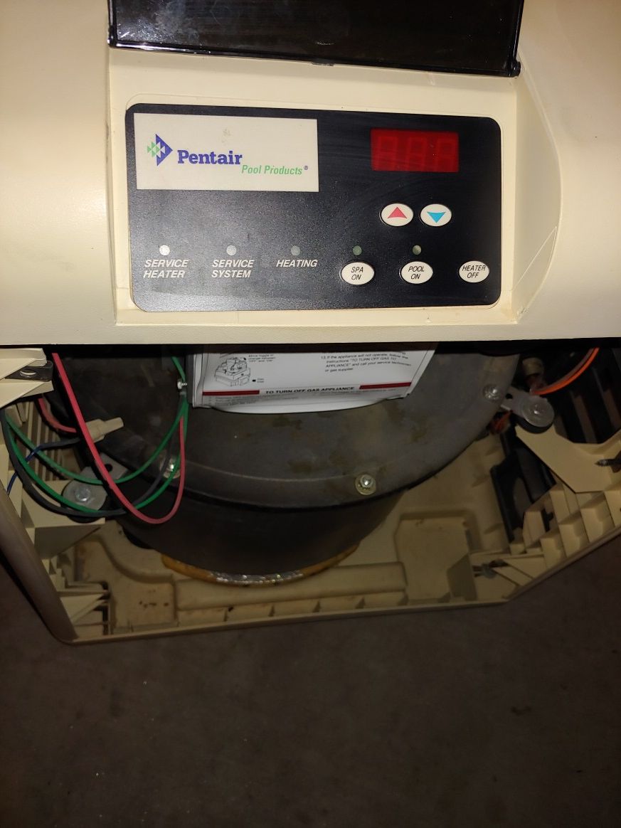 Pentair Mastertemp natural gas heater