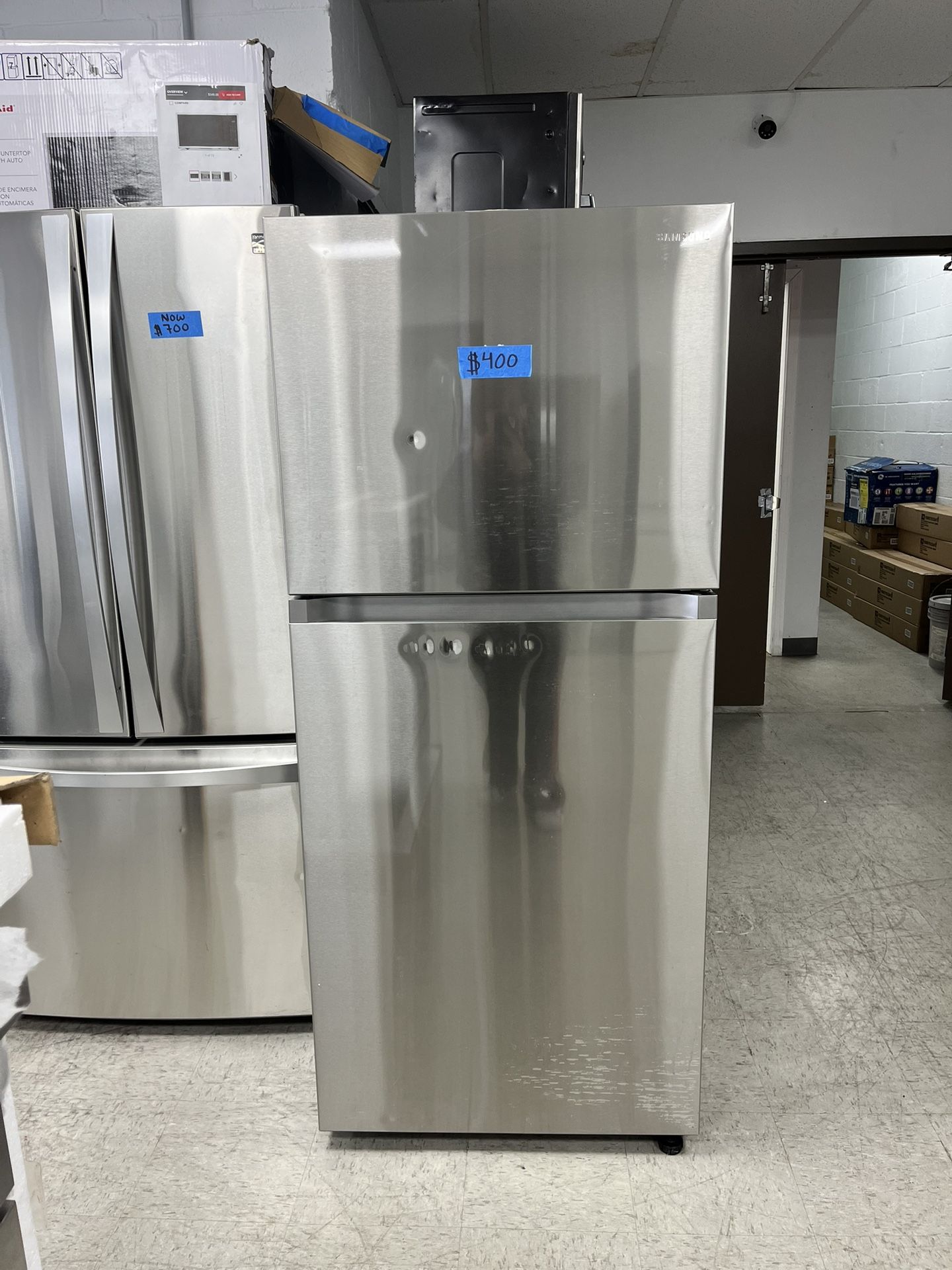 Samsung 30inch. Top & Bottom Stainless Steel Refrigerator