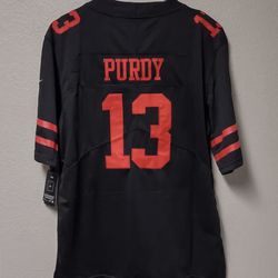 San Francisco 49ers Black Jersey For Purdy #13 New With Tags Available All Sizes 