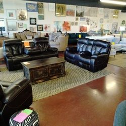 Sofa And Loveseat Recliner Leather Look Normally $4,700