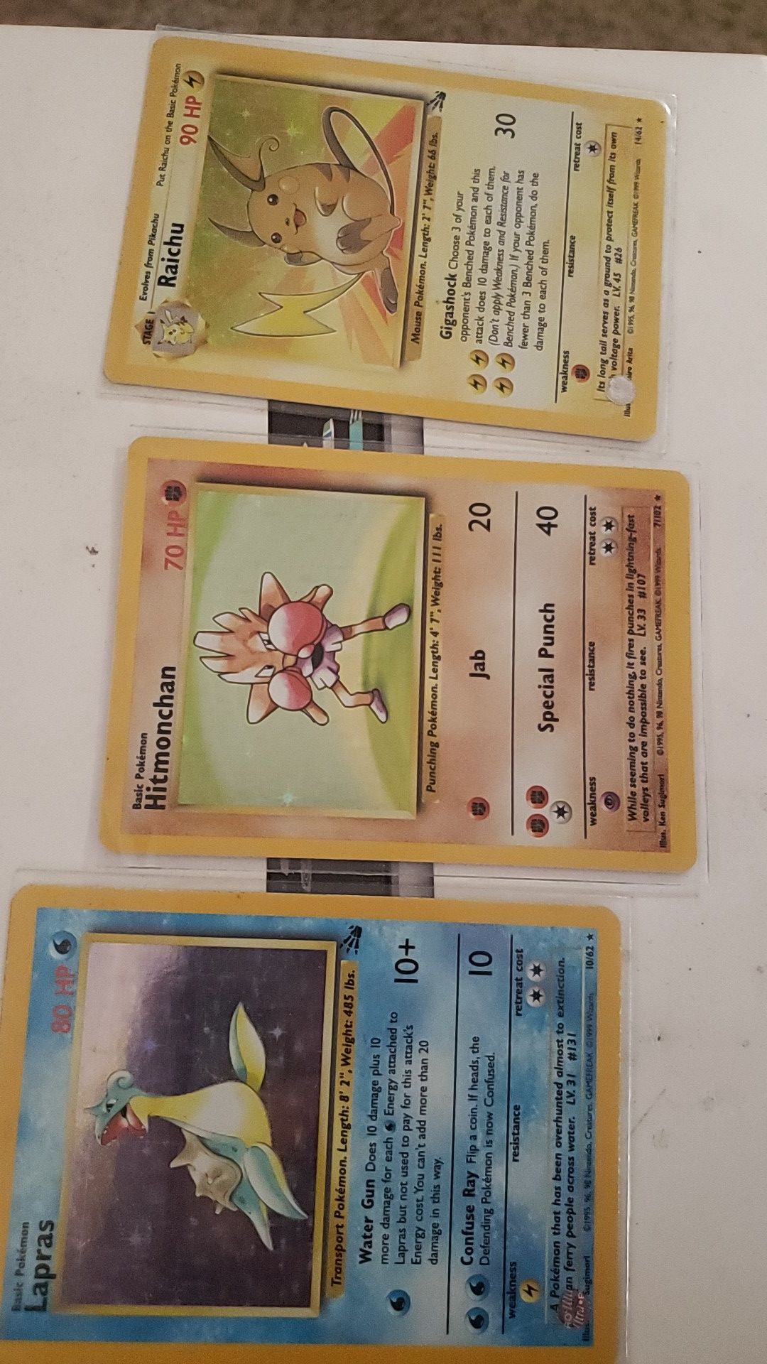 Classic pokemon cards