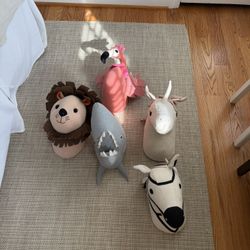 Nursery Wall Décor – Animal Head Wall Mounts (Set of 5) 