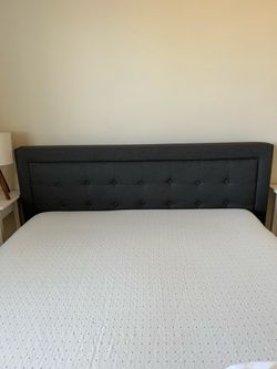 Queen size tufted bed frame
