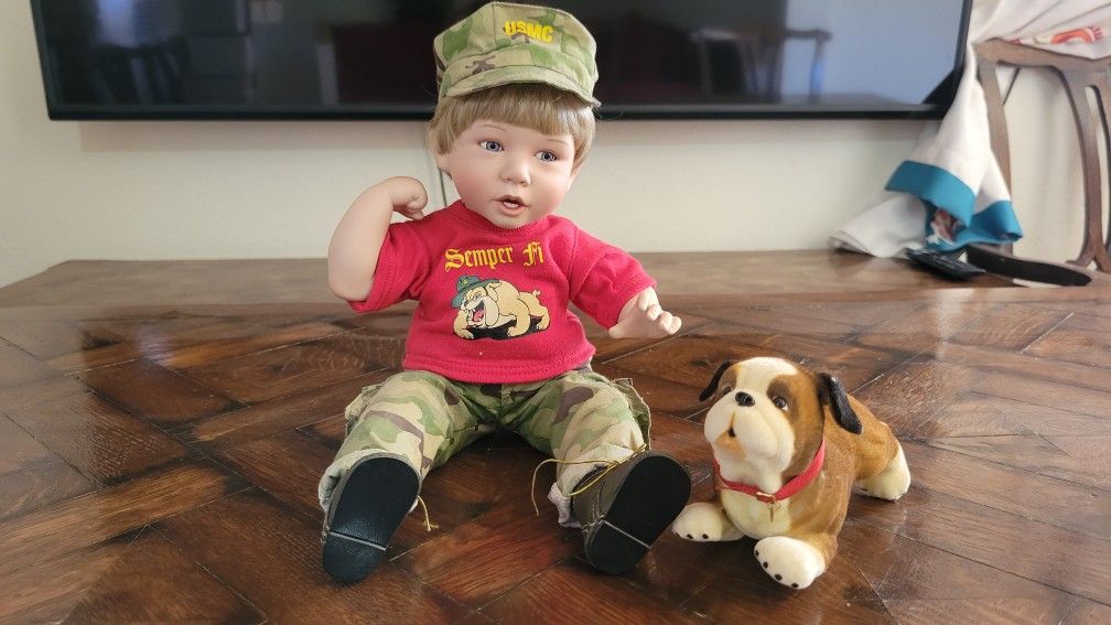Ashton Drake Galleries Semper Fi Marine Corps Dolls