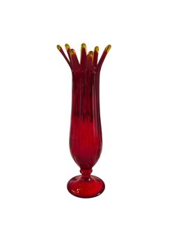 Vintage Westmoreland Swung Vase 11" Tall