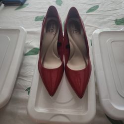 Red Heel Pump 