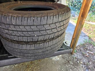 2 Goodyear tires with lots of tread 225/75R16