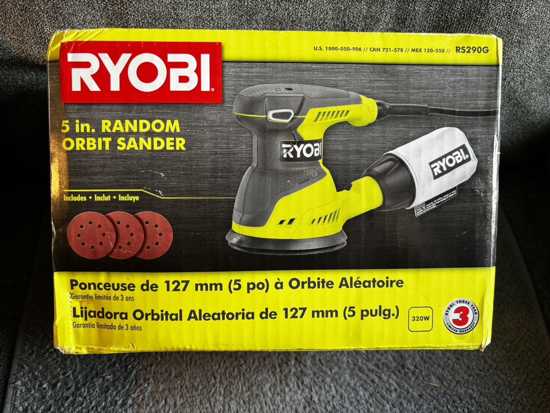 Electric Ryobi Orbital Sander New