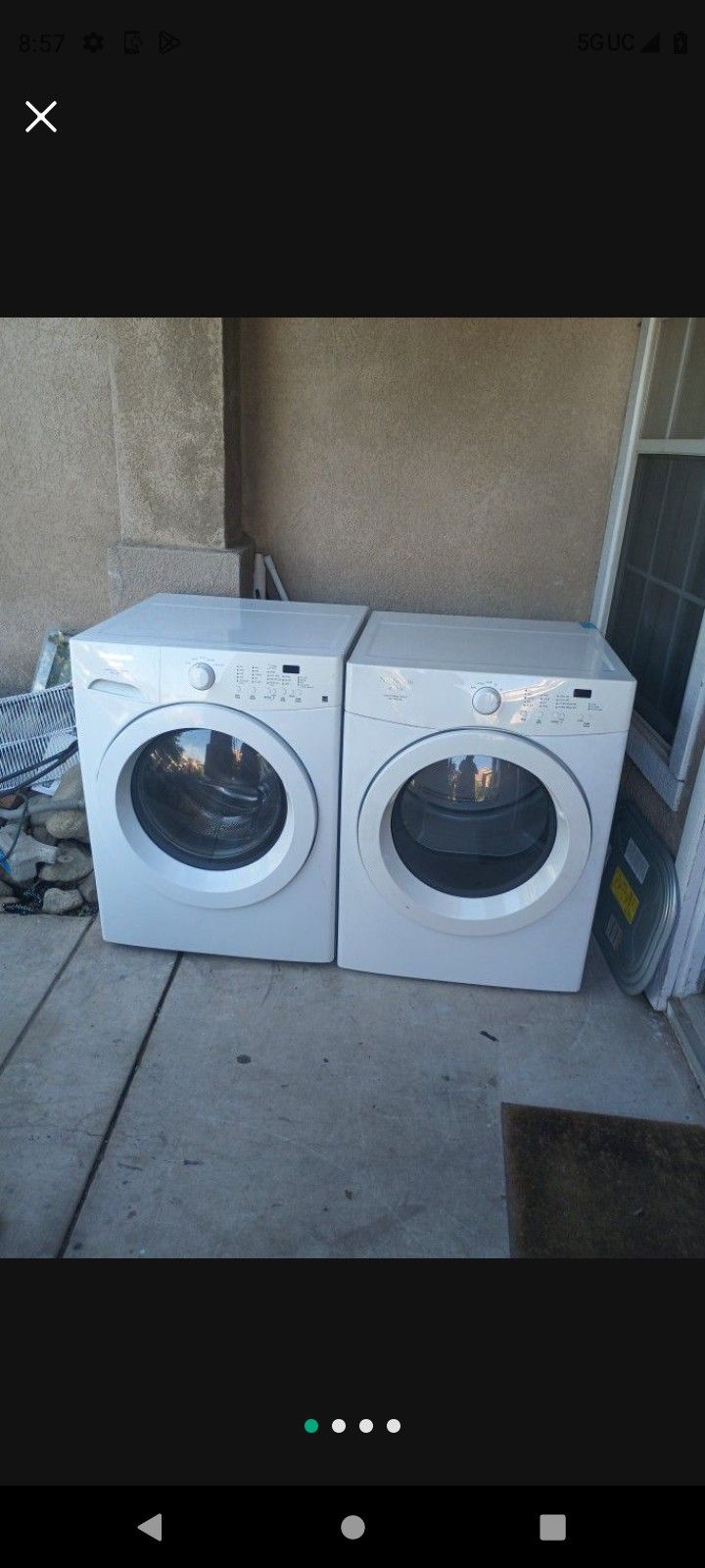 Stackable Frigidaire Washer and Gas Dryer Sets