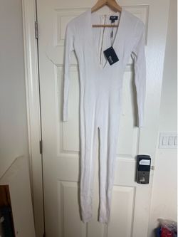 New Large white ribbed jumper
