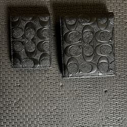 Coach Mens Wallet Set, black 
