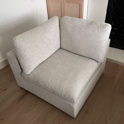 Grey Corner Chair 