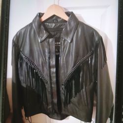 Chamarra de piel size L- buenas condiciones -