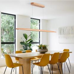 New YISDESIGN 39" 24W Wood LED Linear Pendant Light