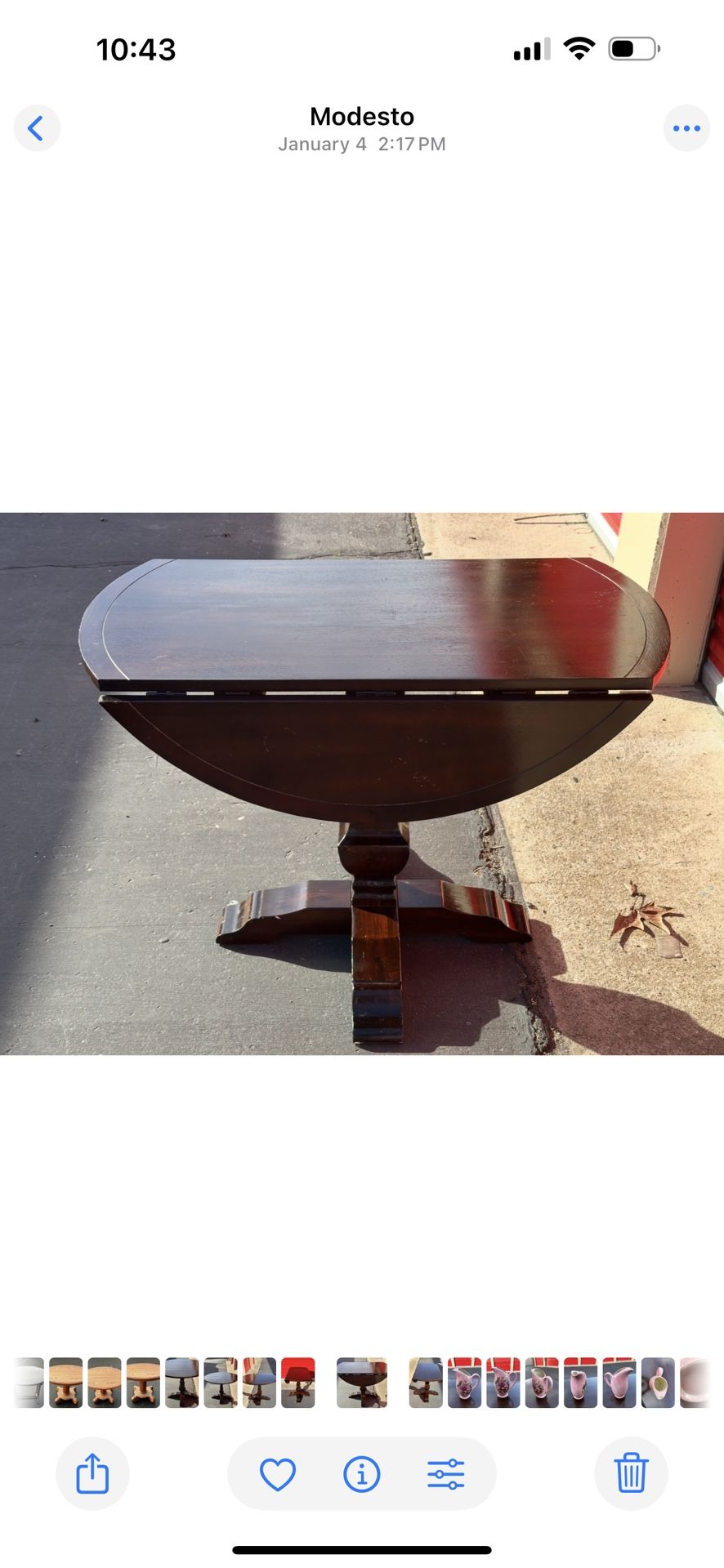 Antique Drop Leaf Table - Mid Century