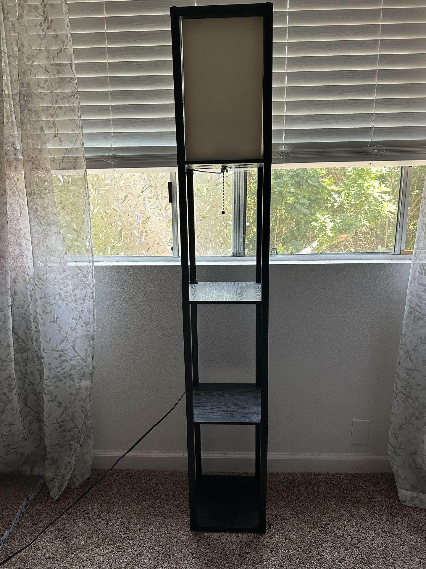Standing Lamp with shelves