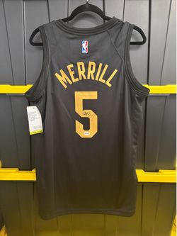 Sam Merrill Signed Cleveland Cavaliers Jordan Swingman Jersey (with tags)