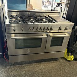 Bertazzoni Stainless Steel 48” Gas Range Stove Professional Series