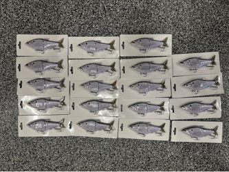 custom painted shad glide baits 6in