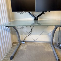 Glass desk