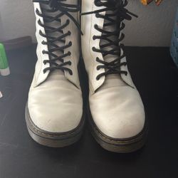 White Doc Martens Size 7