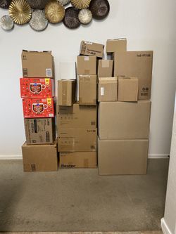 $10 for 20 Cardboard Boxes Great for Moving, Storing, Mailing, Shipping etc