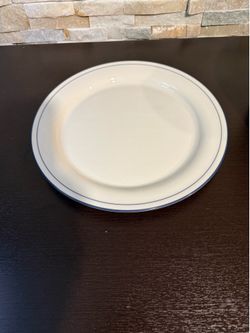 Lenox Chinastone Blue Pinstripe Dinner Plate Qty 12