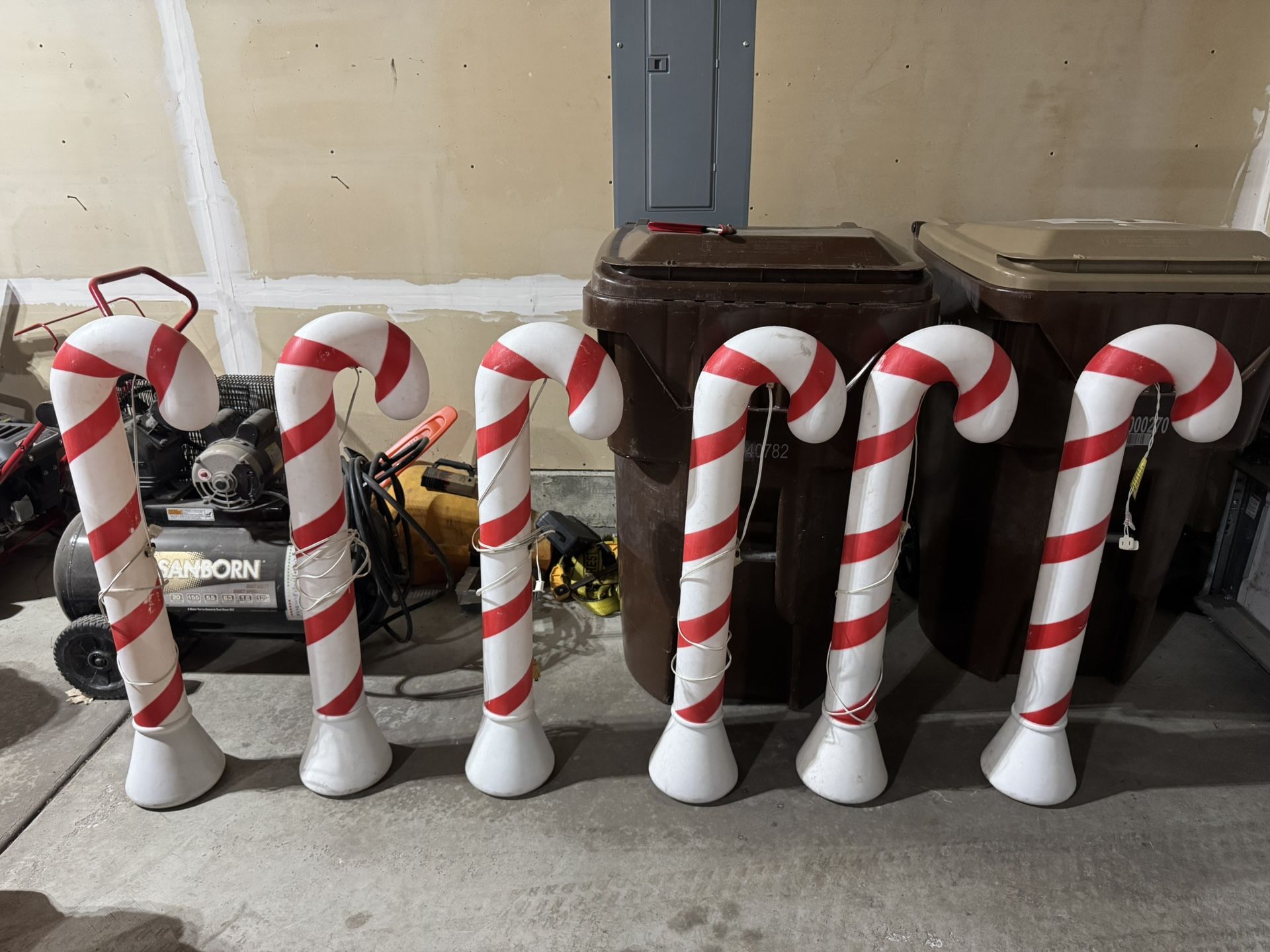 Vintage Union Blow Molds Blowmold Candycanes Candy Canes $30 each -