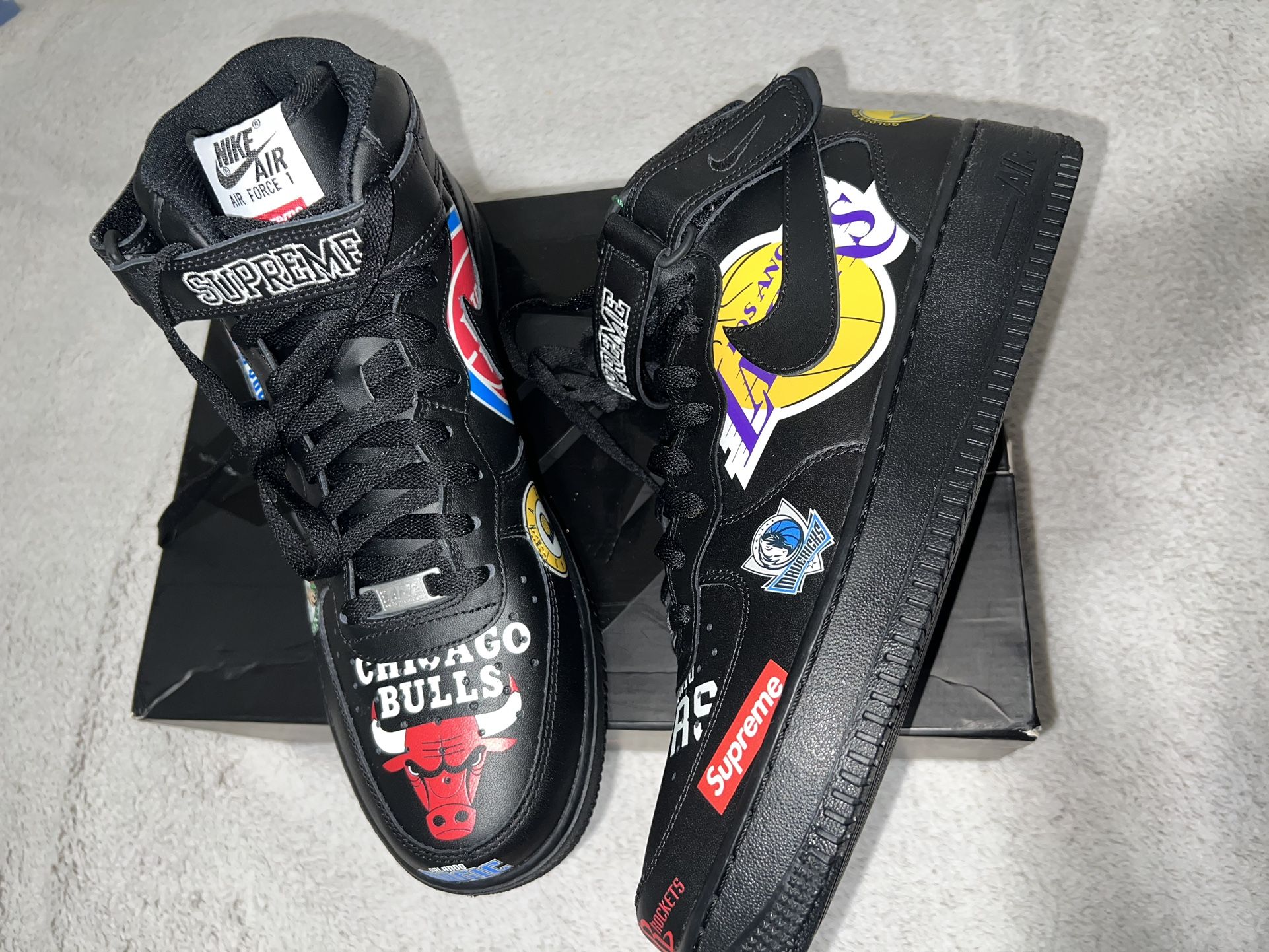 Size 11 Air Force 1 Mid SUPREME NBA