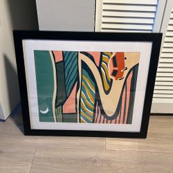 Picture Frame W/ Mat For 15.5” X 19.25” Print