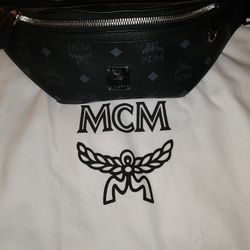 MCM Fursten VI Black Belt Bag 