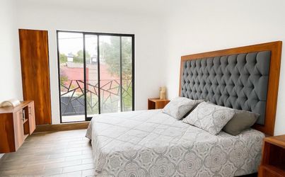 Queen Bed Frame with Tufted Upholstered Headboard