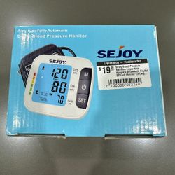 Sejoy Blood Pressure Machine Upper Arm Accurate Adjustable Digital Bp Cuff Monitor Kit Large Backlit Display 120 Sets Memory Tensiometro Digital Presi