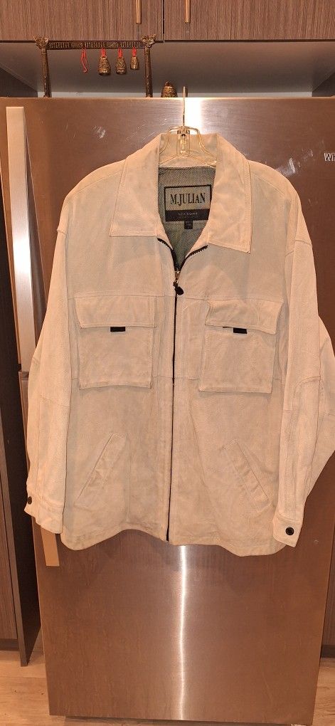 Vintage 90's WILSON'S Suede Coat Size L