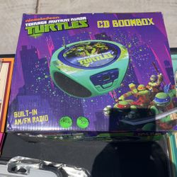 Teenage Mutant Ninja Turtles Cd Boombox NEW