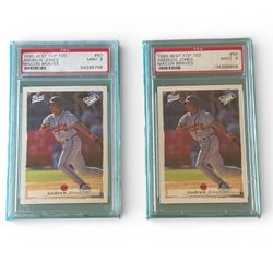 1995 BEST TOP 100 50 ANDRUW JONES MACON BRAVES PSA MINT 9 