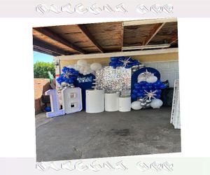 Charm Events with Creative Birthday Balloon Art door wall