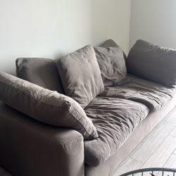 Comfy Gray 3-Seater Couch for Sale