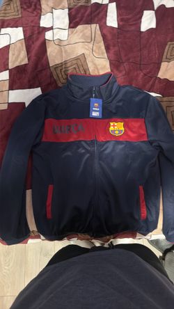 FC Barcelona Navy/Red Track Jacket - Size L