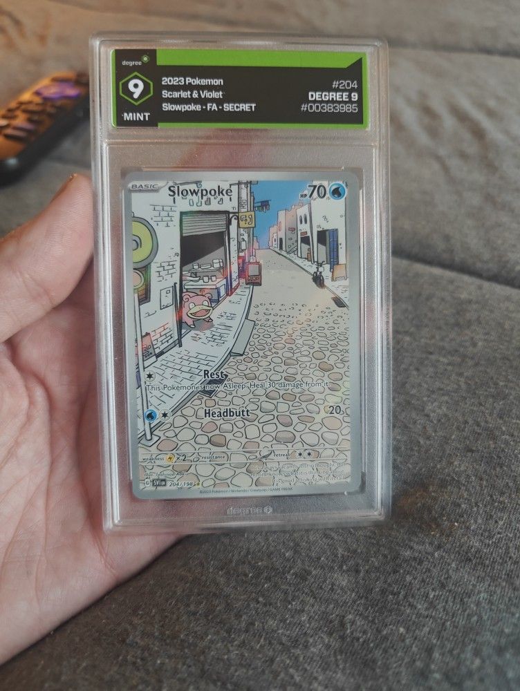 Degree Graded 9 Slowpoke Full Art From Scarlett And Violet Set