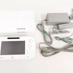 D97 Nintendo Wii U White Premium set 32GB Console Controller pad WUP-101 TESTED