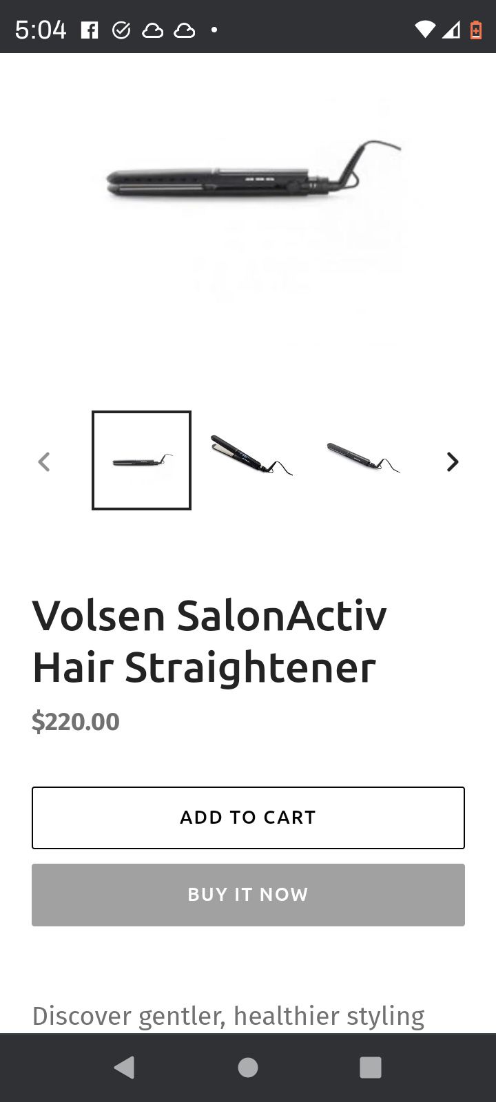 Volsen SalonActiv Hair Straightener