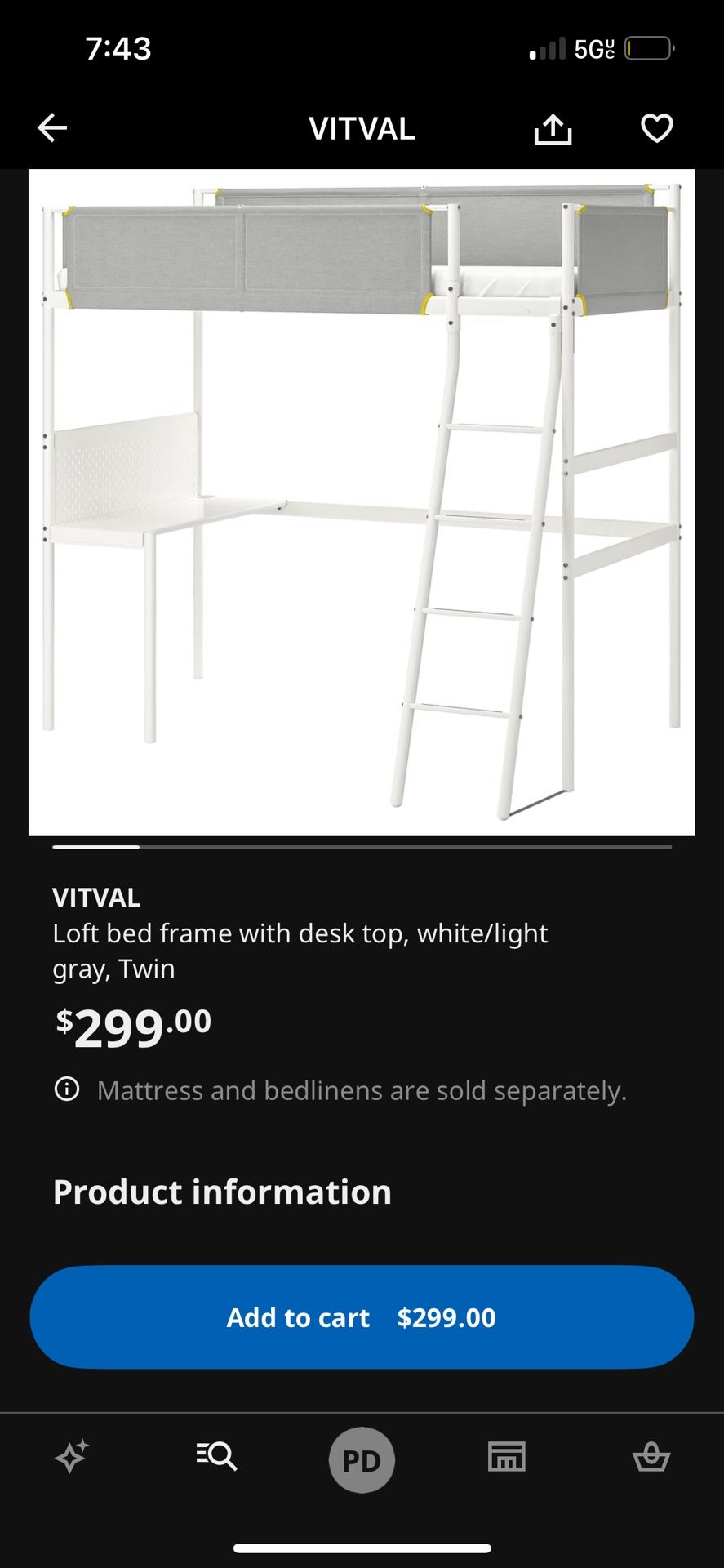 Loft Bed With Desk
