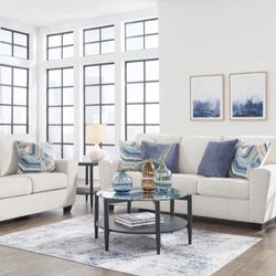 Cashton Snow Living Room Set ( sectional couch sofa loveseat options