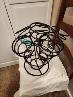 Oero Black Metal Spiral Wine Rack