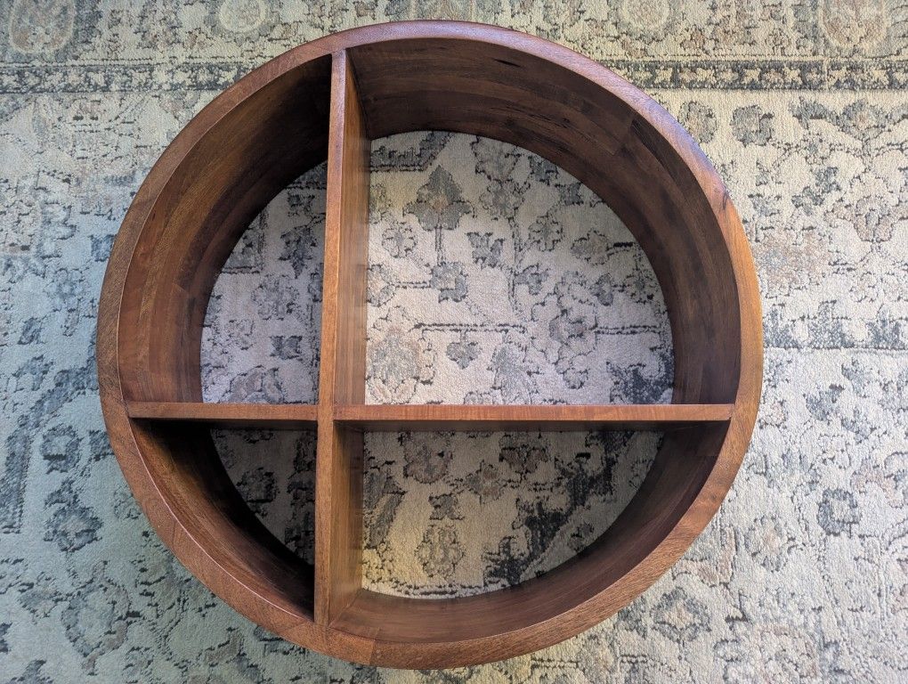 West Elm Round Shaped Wood Wall Shelves (26")